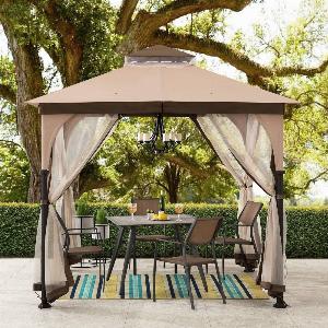 Get 30 Off SUNJOY 95x95 Steel 2Tier Backyard Gazebo with Netting