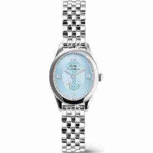 Daniel Wellington Ophelia Mini Beans Ice Blue Dial Stainless Steel Strap Womens Watch DW00100809