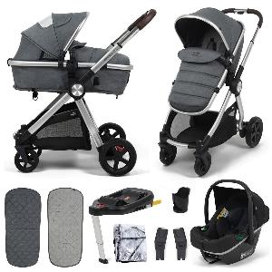 Babylo Panorama XTi Travel System including iSize Car Seat  Isofix Base