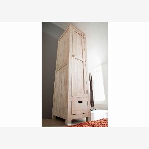 Armoire penderie 48x60 Acacia blanchi Blanc NATURE WHITE 98