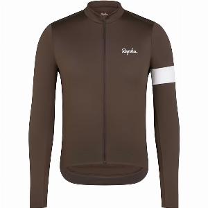 Rapha Core Thermal Long Sleeve Jersey  Coffee  XLarge  Wheelbase