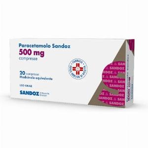 Paracetamolo Sandoz 20 Compresse 500mg