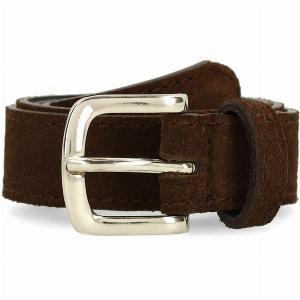 15 Rabatt auf Dunkelbrauner Veloursledergürtel jetzt sichern