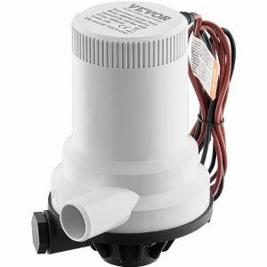 VEVOR Livewell Pumpe 1600GPH 2 Einlässe Süßwasser Salzwasser Bootbelüftungspumpe
