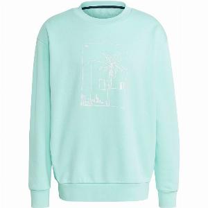 adidas Originals Graphic Crew Sweatshirt  Turquoise  Size 2XL