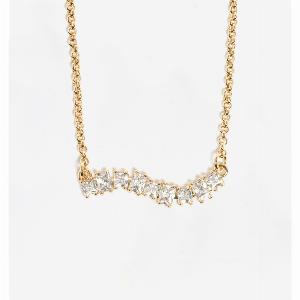 Nami Gold Stone Wave Necklace