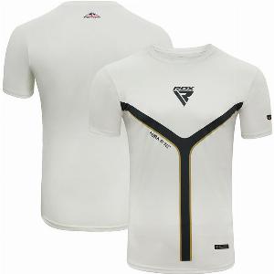 Enjoy 42 Discount on RDX T17 Aura White Short Sleeve TShirt M