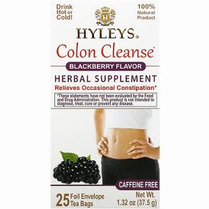 Hyleys Tea Colon Cleanse Blackberry Caffeine Free 25 Tea Bags 132 oz 375 g