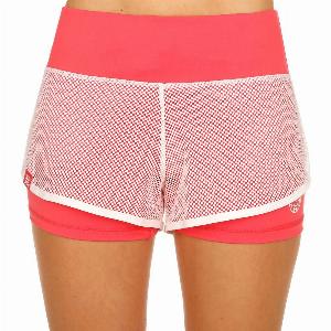 BIDI BADU Efia Tech 2in1 Shorts Femmes  Corail  Blanc