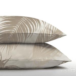 Zelesta Royalbed Housse doreiller set de 2  Feuilles de Palmier  60x70