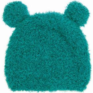Strickset Mütze Bär türkis