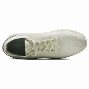 Vionic Embolden Synthetic Textile Womens Lace Up Trainers  Marshmallow Semolina  SizeUK 6