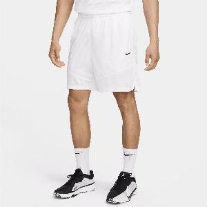 Nike Icon Mens DriFIT 20cm approx Basketball Shorts  White  Polyester