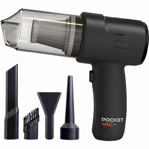 POCKET VAC 2in1 Handheld Vacuum Cleaner  Black