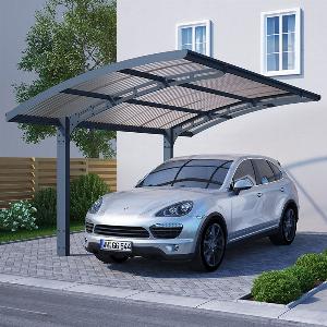 16x10 Palram Canopia Arizona Wave 5000 Grey Metal Carport