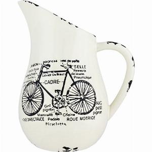 Enjoy 38 Discount on a Ceramic Cream Bicycle Jug Vase