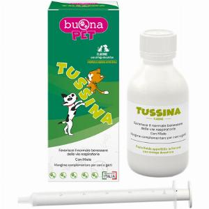 Buona Pet Tussina Mangime Complementare Cani e Gatti  100 ml  1 ORDINE scegli lo sconto BZR5  BZR20  200 punti fedeltà  Integratori per cani