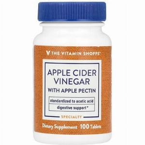 The Vitamin Shoppe Apple Cider Vinegar With Apple Pectin 100 Tablets