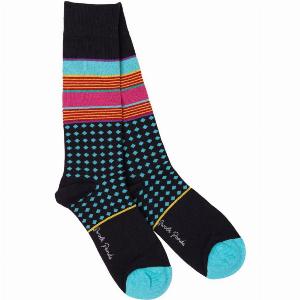 Stripe and Diamond Bamboo Socks
