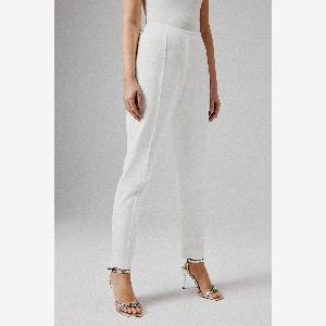 Lavish Alice AMARIA Tailored Trousers in White SM UK10