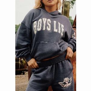 Boys Lie In Too Deep Racer Hoodie blue sizes ML now 11499 previously 139