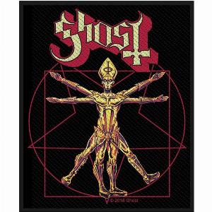 Get 10 Off Official Ghost Unisex Vitruvian Band Patch  10cm Black