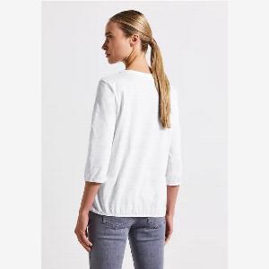 Street One Chemise en jersey à col fendu