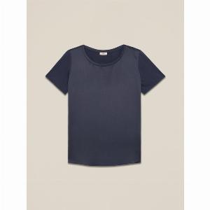 Oltre  Tshirt bimaterica Donna Blu Taglia M