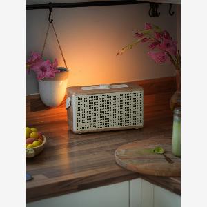 Enjoy 17 Discount on Classic Aura Portable Bluetooth Speaker Cotton WhiteOak