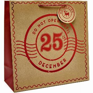 Get 50 Discount on Kraft Large Square Gift Bag for 25th December