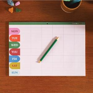 Enjoy 11 Discount on A4 WeeklyMonthly Planner Pad Work Hard Play Well