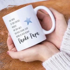 Keramiktasse Danke Papa