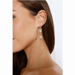 Enjoy a 43 Discount on 18k Gold Plated Rain Blooms Earrings
