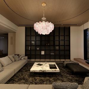 ArviaElegant Glass Chandelier with Adjustable Hanging Length