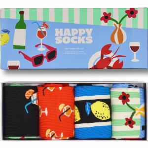 Blue 4Pack Fancy Dinner Socks Gift Set