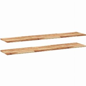 Étagères flottantes 2 pcs 120x30x2 cm acacia massif à laposhuile