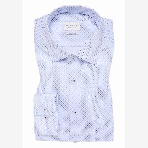 17 Rabatt auf das bedruckte hellblaue COMFORT FIT Hemd