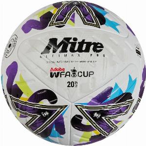 Womenaposs FA Cup Ultimax Pro Football  WHITEELECTRIC VIOLET