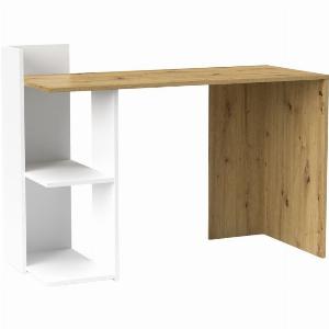 Scrivania Pc Ufficio e Casa Tavolo Porta Computer Ampio Ripiano e Scaffale 120x51x87cm