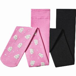 lupilu Lot de 2 collants thermiques petite fille rose  noir 46 ans