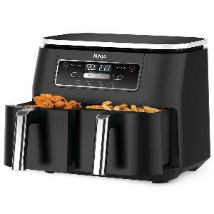 Ninja AF200UK Ninja Foodi 4 in 1 Dual Zone 7 6L Air Fryer in Black
