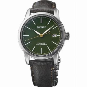 Presage Craftsmanship Series With Unique Urushi Lacquer Green 405mm Mens Strap Watch