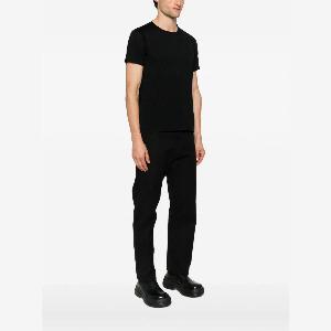 Tshirt girocollo nera maniche corte