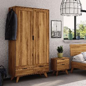 Sparen Sie 20  beim massiven Kleiderschrank Tario aus Wildeiche