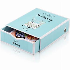 Sconto del 13 Scatola di foto con 30 immagini Buon Compleanno