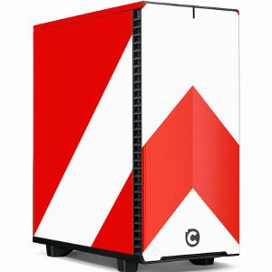 Legends Chevron Intel Core i5 RTX 4070 SUPER Evolution Sim Racing PC  Red and White