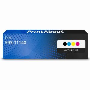 Toner compatible Dell 59311140 810WH  4 couleurs  Multipack