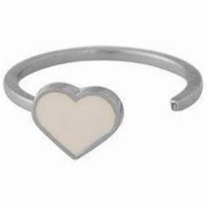 Bénéficiez de 50 de réduction sur la bague cœur émaillée en argent