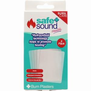 Safe  Sound Burn Plasters 75cm x 5cm 5 Pack