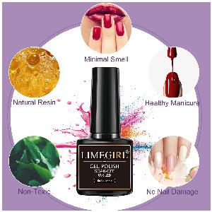 Limegirl 87 couleurs 8ML Vernis à ongles Gel fournitures pour ongles Vernis Semi Permanent manucure Art des ongles tremper LED Vernis à ongles Gel UV